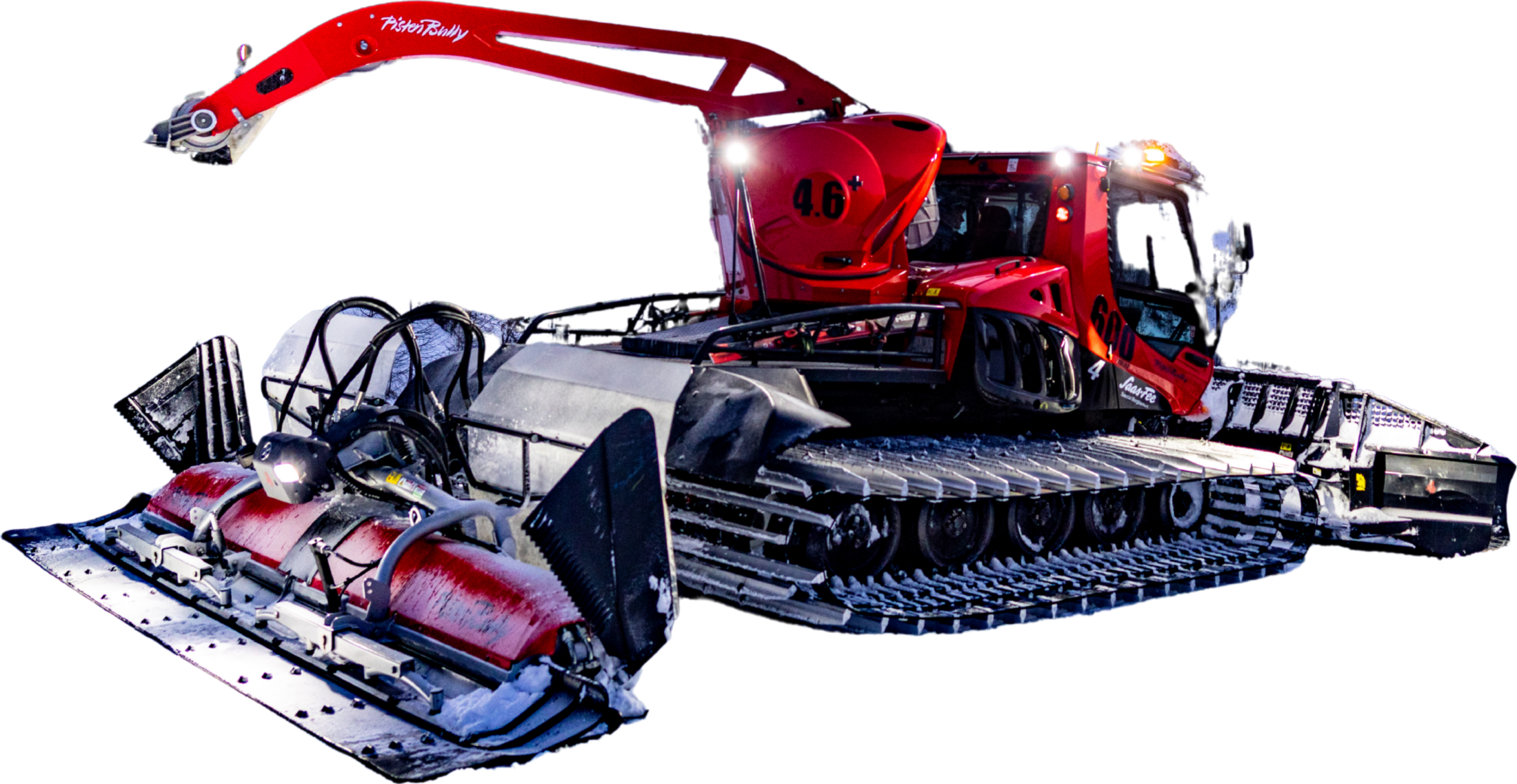 Pistenbully bei Nacht, © Boris Ackermann